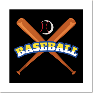 Baseball Cross Posters and Art